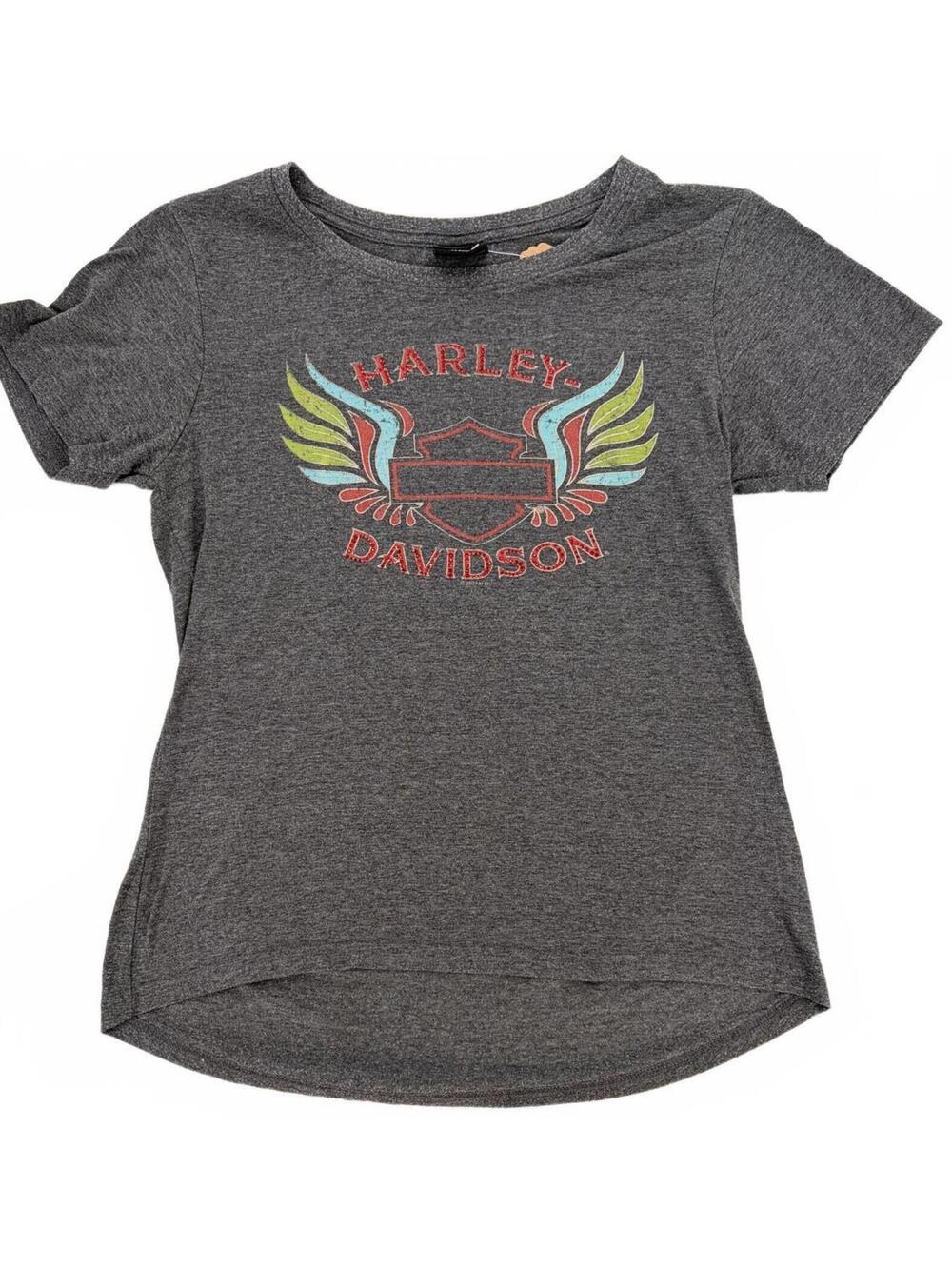 Harley-Davidson Women's T-Shirt Size M Gray Vintage Relaxed Fit